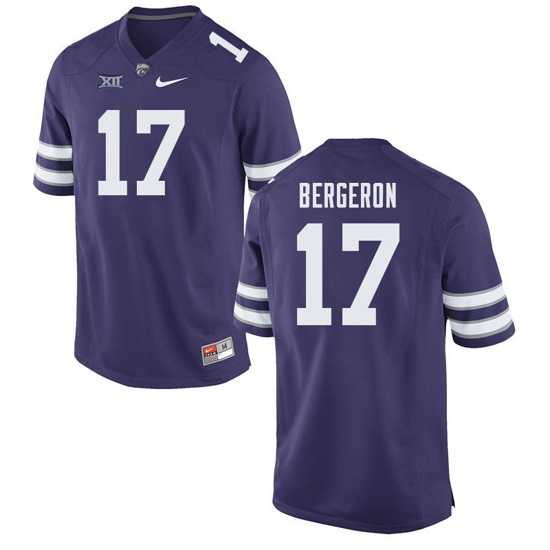 Men-Youth #17 Mikey Bergeron Kansas State Wildcats 2023 College Football Jerseys Stitched Sale-Purpl